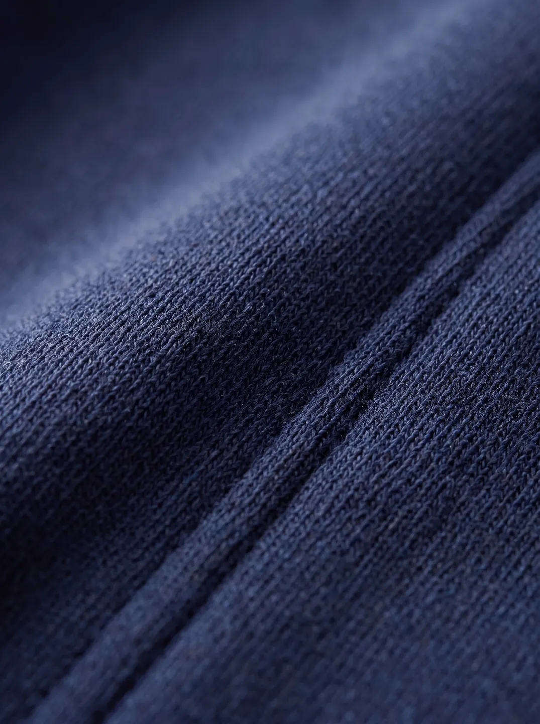 Navy Stand-Collar Zip Jacket · Logo and design details · PM-C-010 / 5