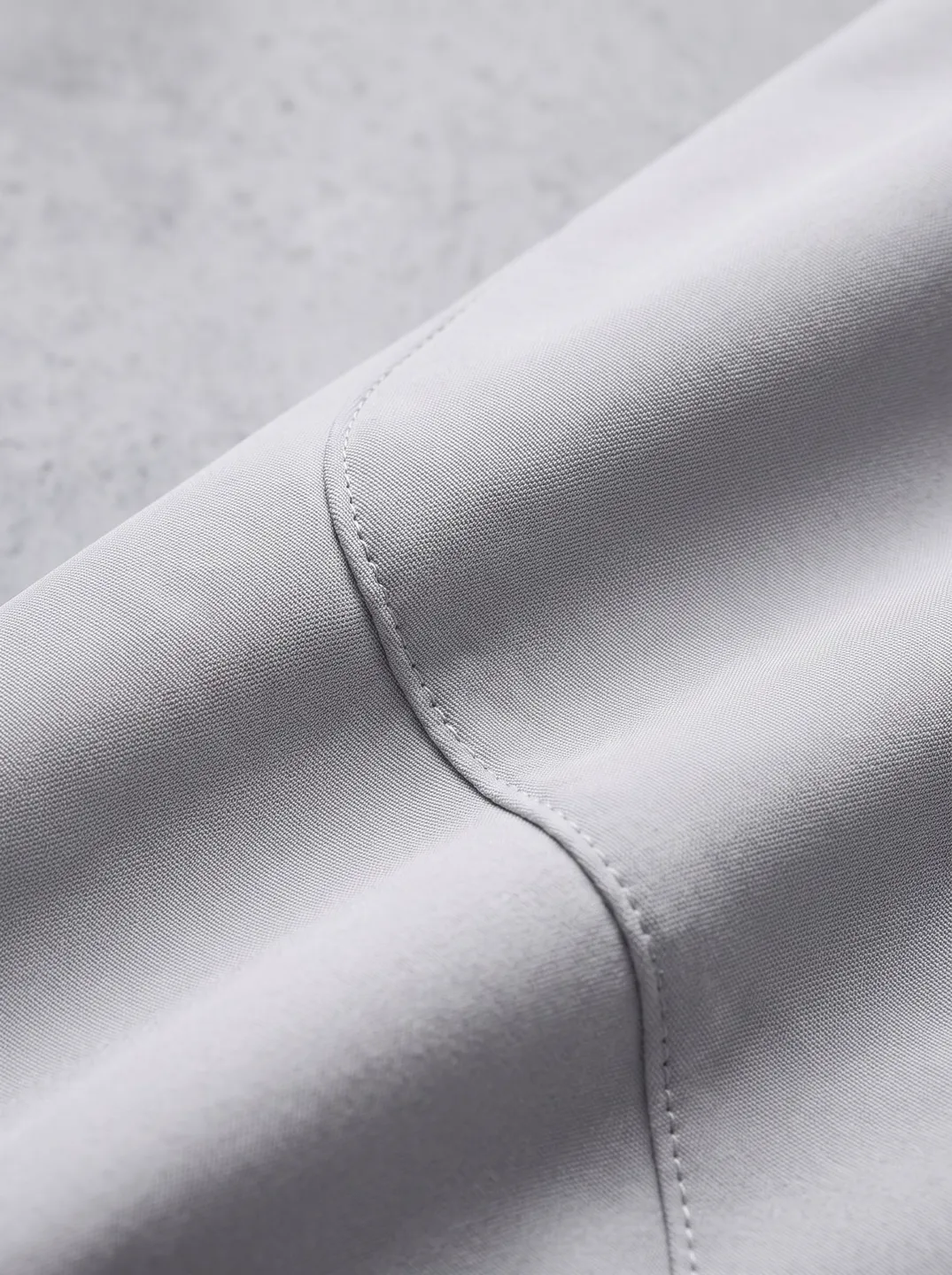 Light Grey Stand-Collar Zip Jacket · Logo and design details · PM-C-015 / 5