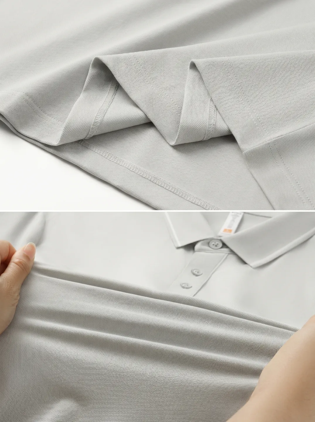 Light Grey Polo Shirt · Logo and design details · PM-C-054 / 4