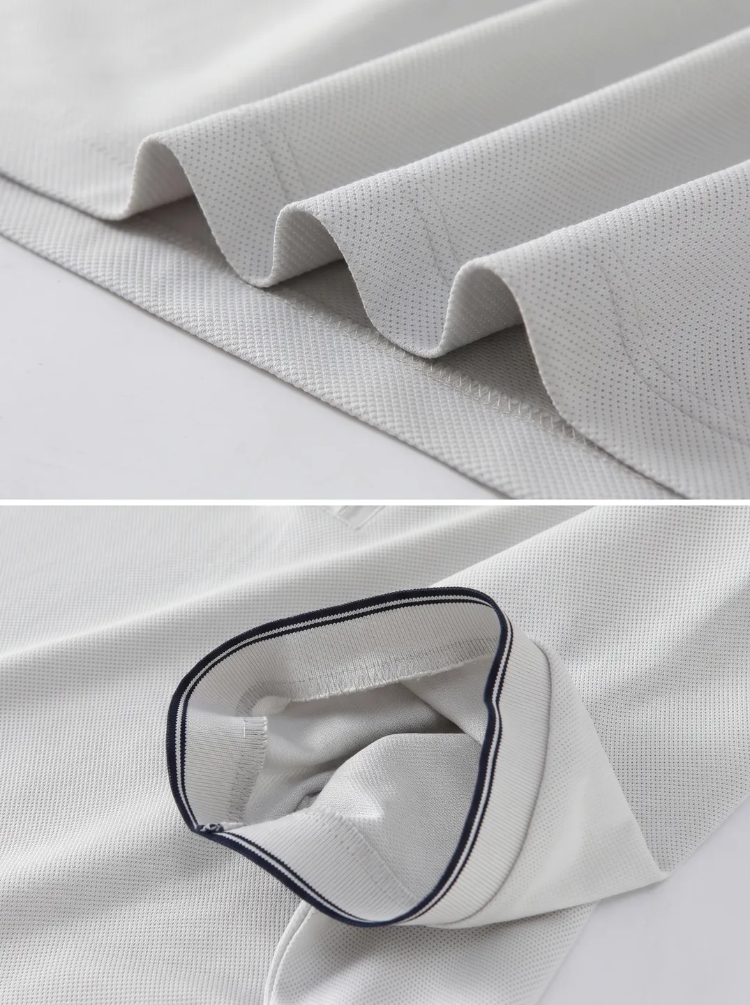 Light Grey Polo Shirt · Logo and design details · PM-C-063 / 5