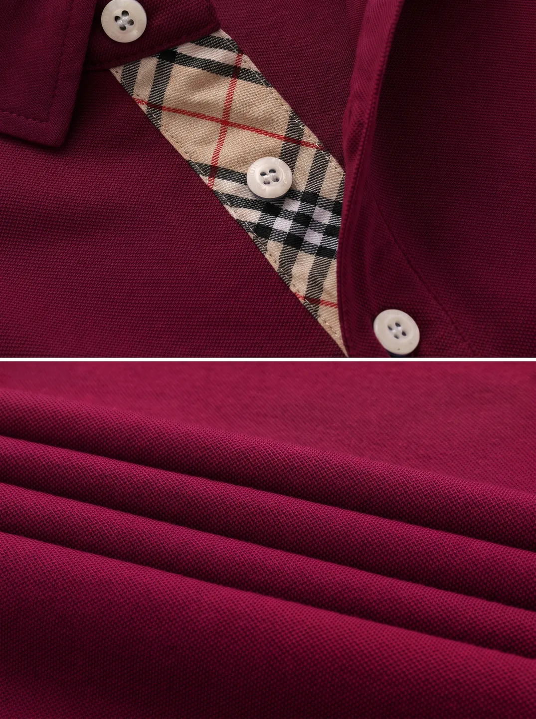 Burgundy Polo Shirt · Logo and design details · PM-C-065 / 4