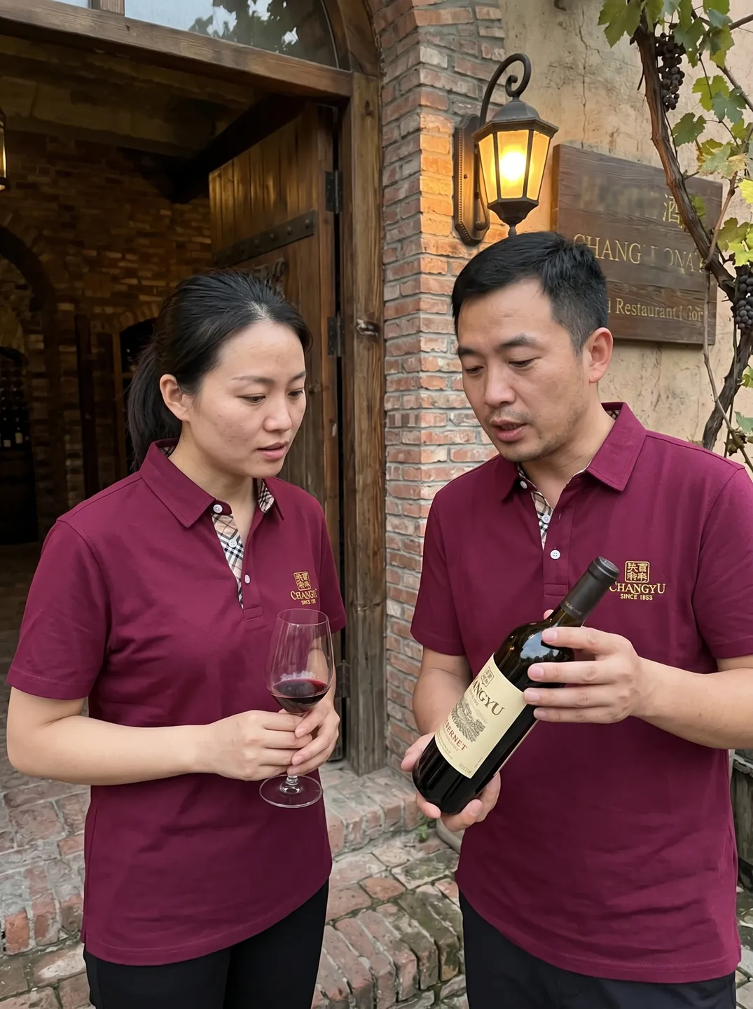 Burgundy Polo Shirt · Styling and setting · PM-C-065 / 6