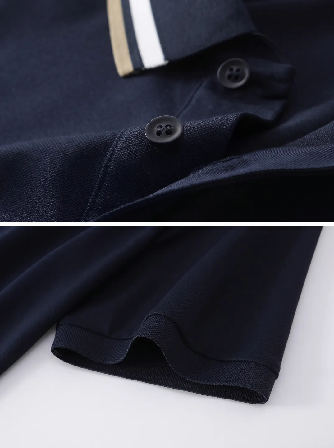 Navy Polo Shirt · Logo and design details · PM-C-070 / 3