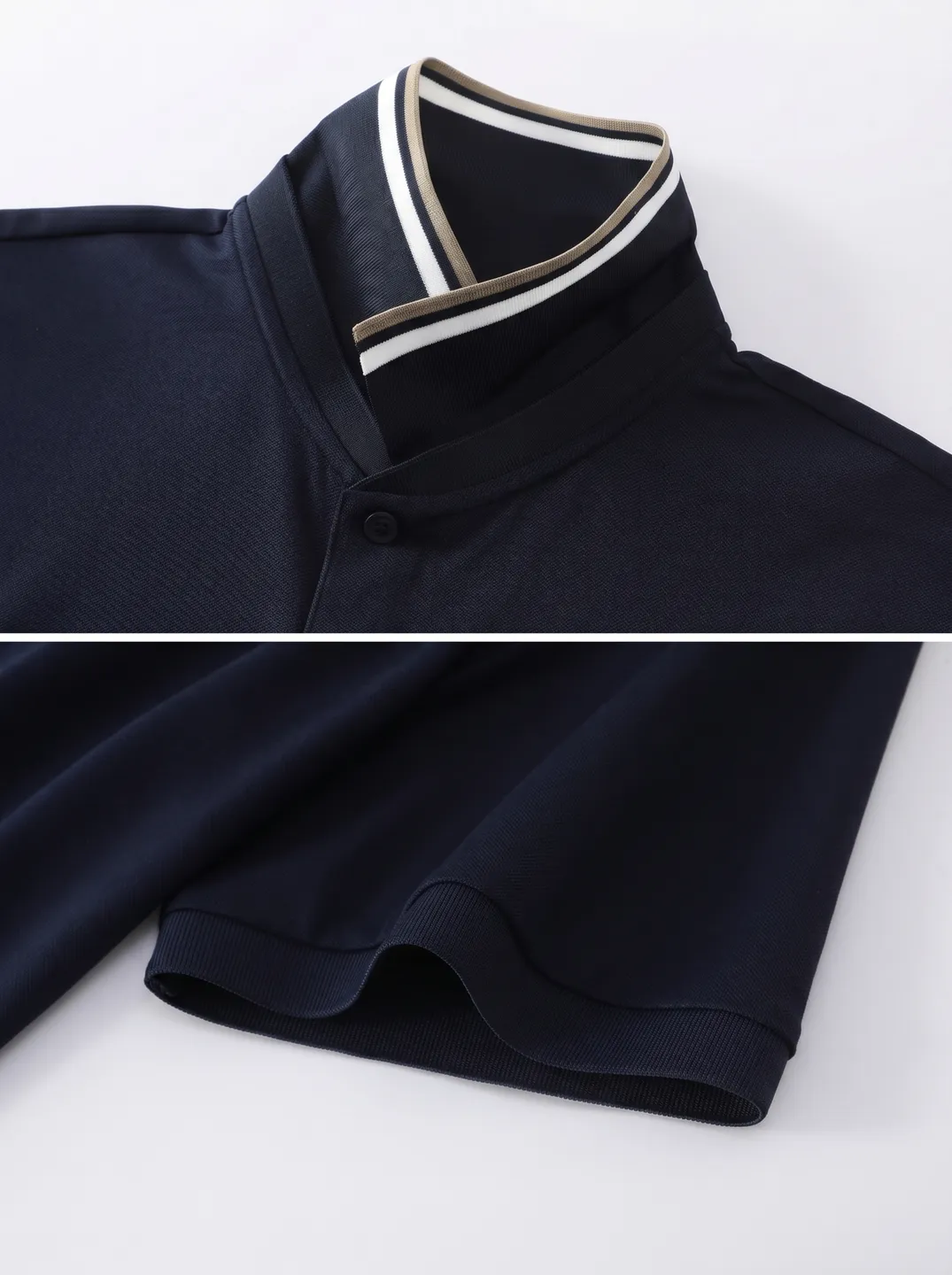 Navy Polo Shirt · Logo and design details · PM-C-070 / 4