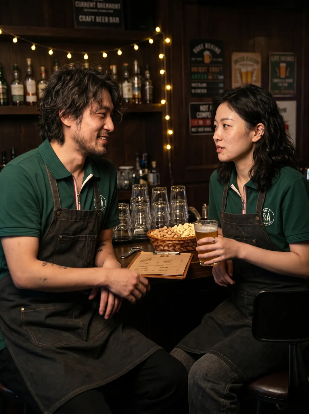 Deep Green Zip-Neck Polo Shirt · Styling and setting · PM-C-074 / 8