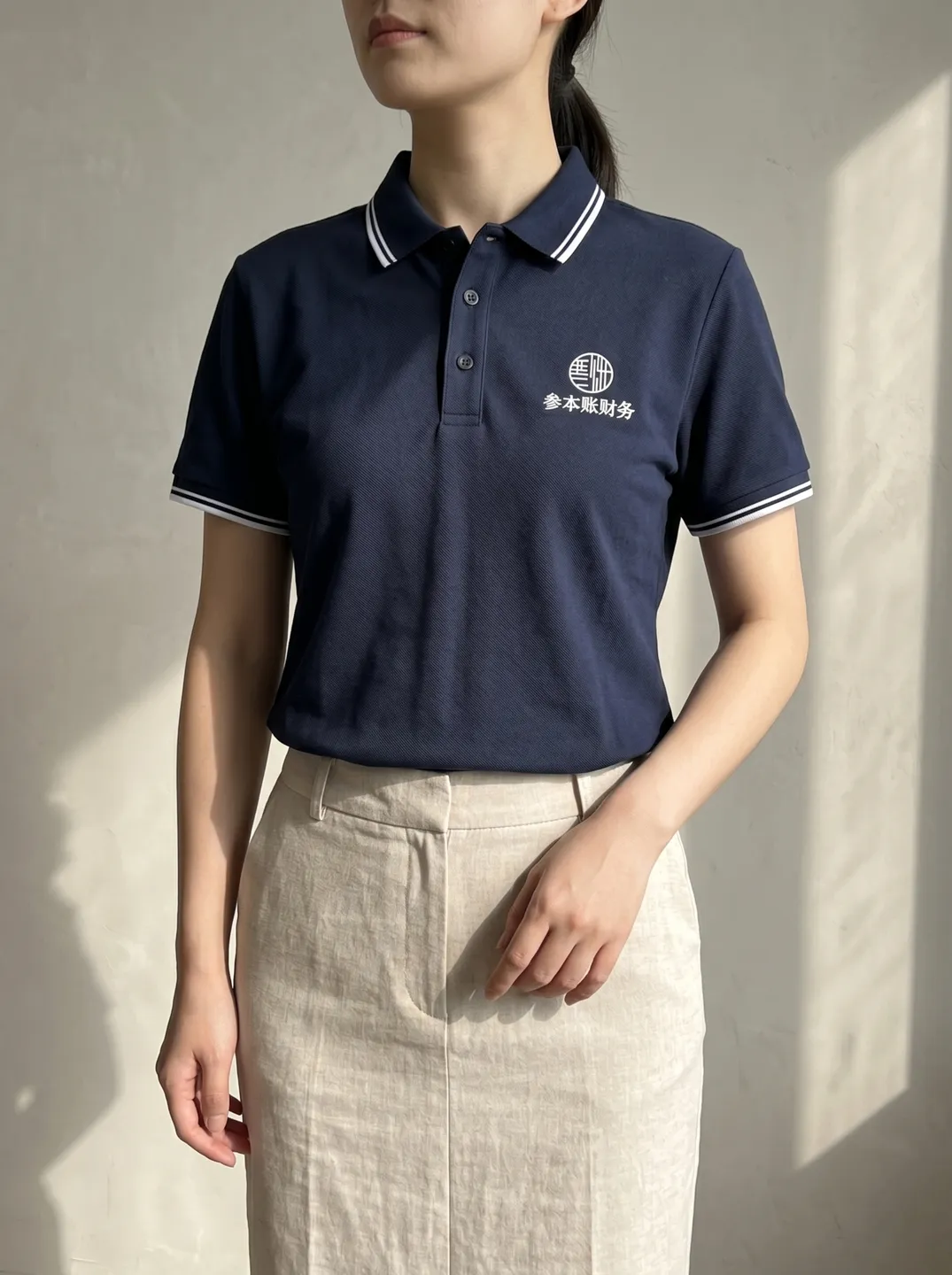 Navy Polo Shirt · Styling and setting · PM-C-075 / 8