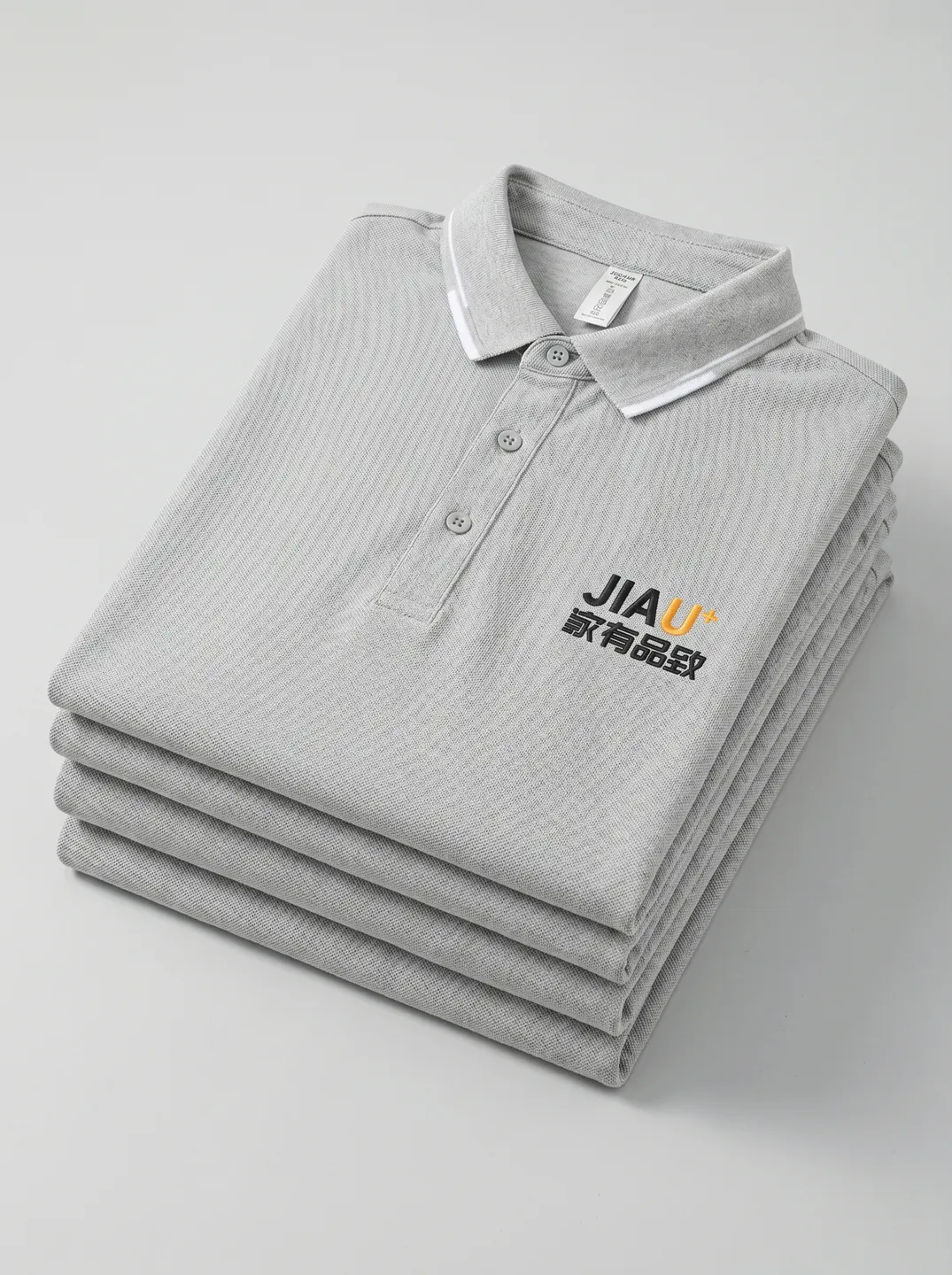 Light Grey Polo Shirt · Garment overview · PM-C-077 / 5