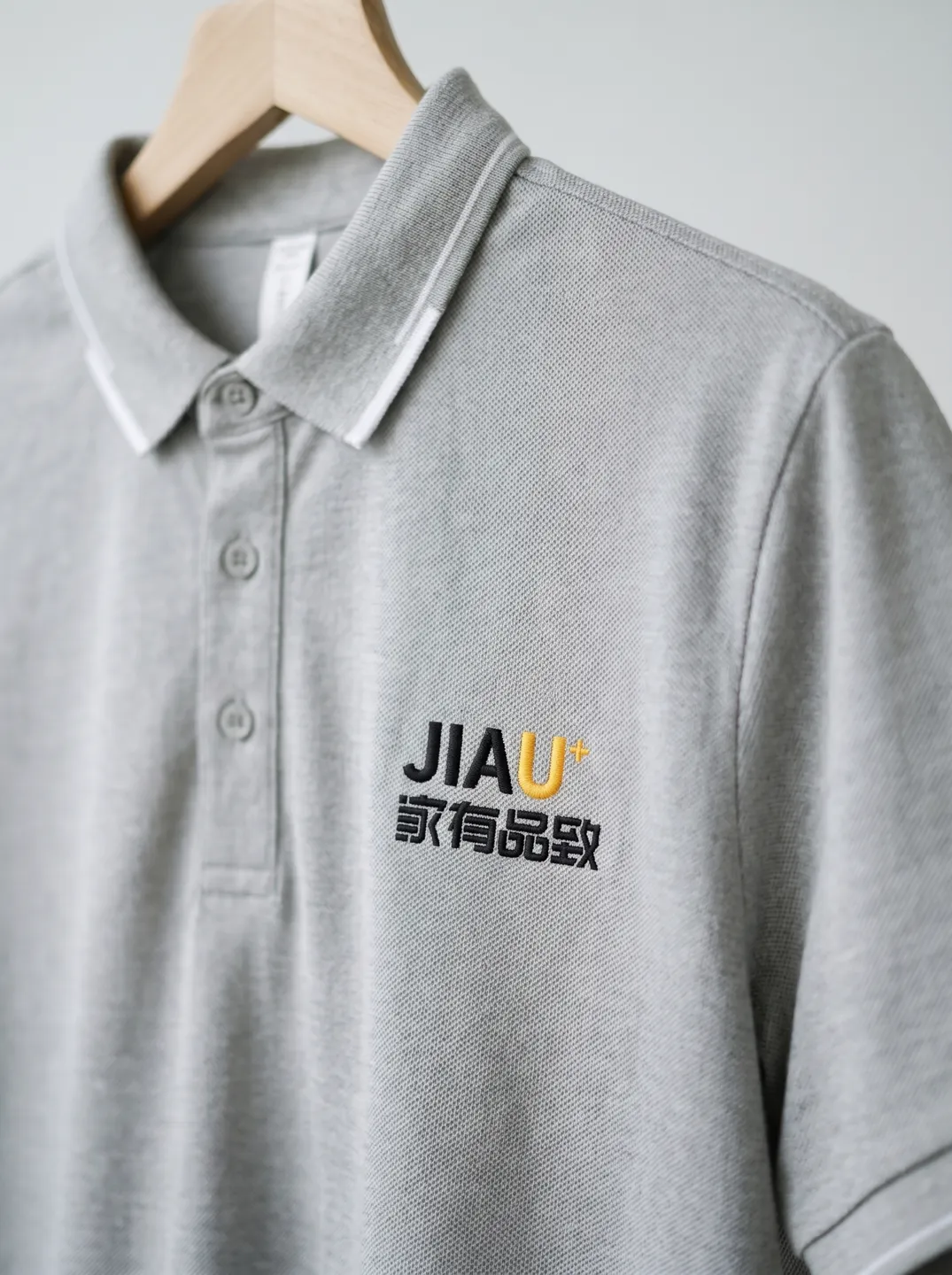 Light Grey Polo Shirt · Garment overview · PM-C-077 / 1
