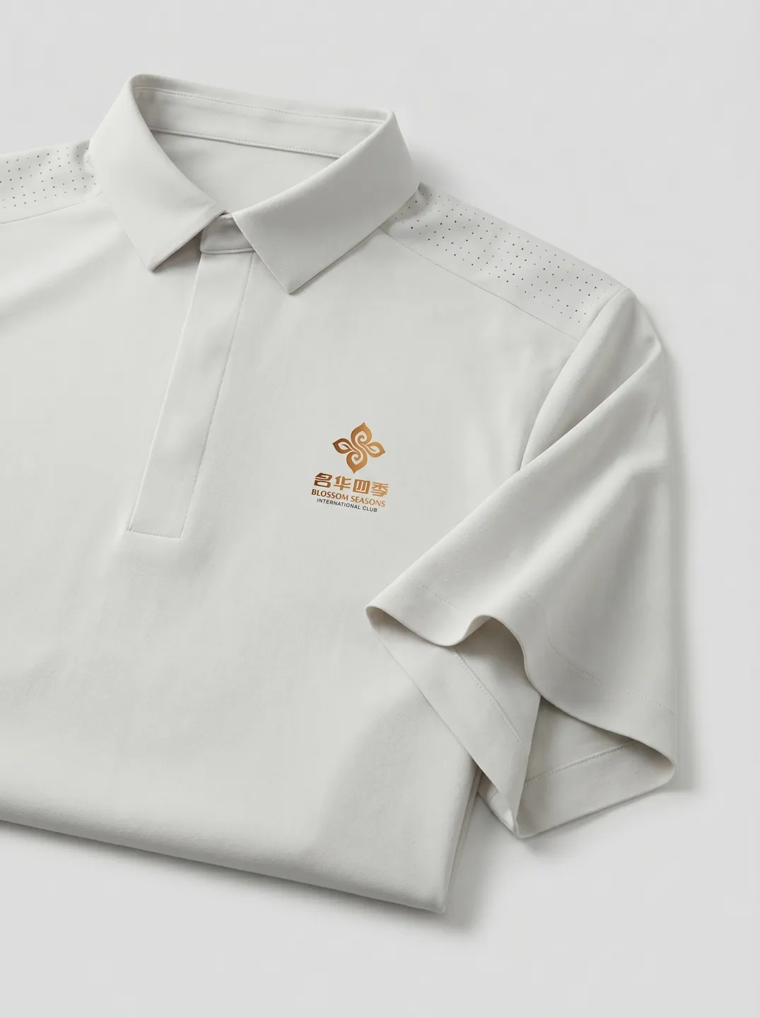 Beige Polo Shirt · Logo and design details · PM-C-082 / 2