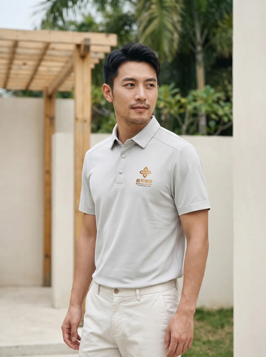 Beige Polo Shirt · Styling and setting · PM-C-082 / 7