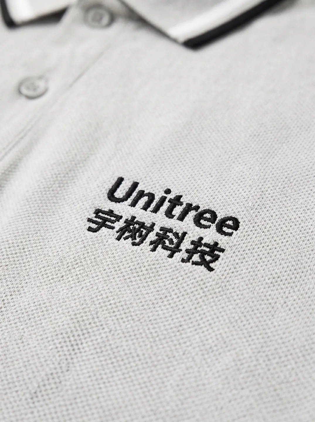 Light Grey Polo Shirt · Logo and design details · PM-C-088 / 2