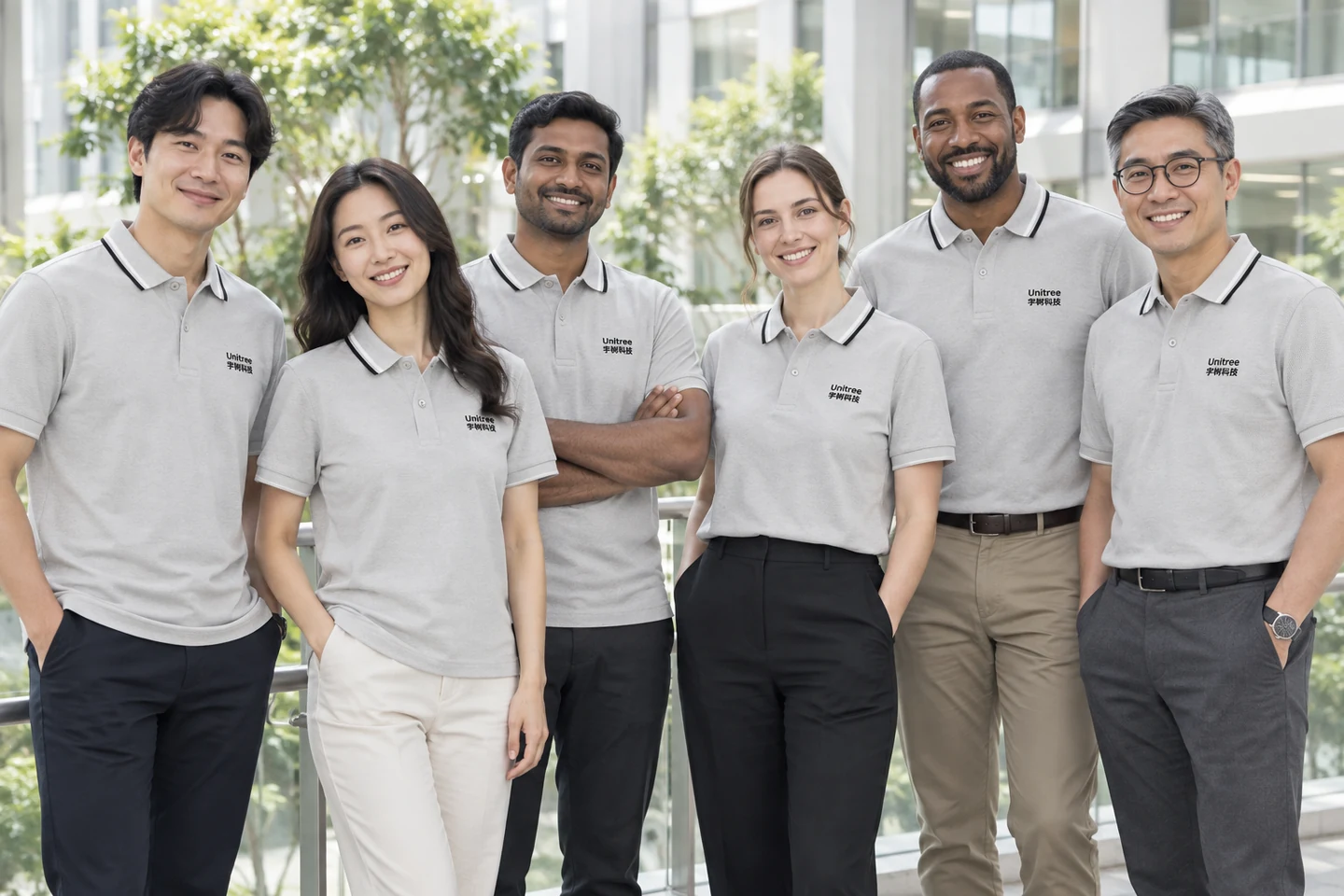 Light Grey Polo Shirt · International team styling · Group portrait · PM-C-088 / 9