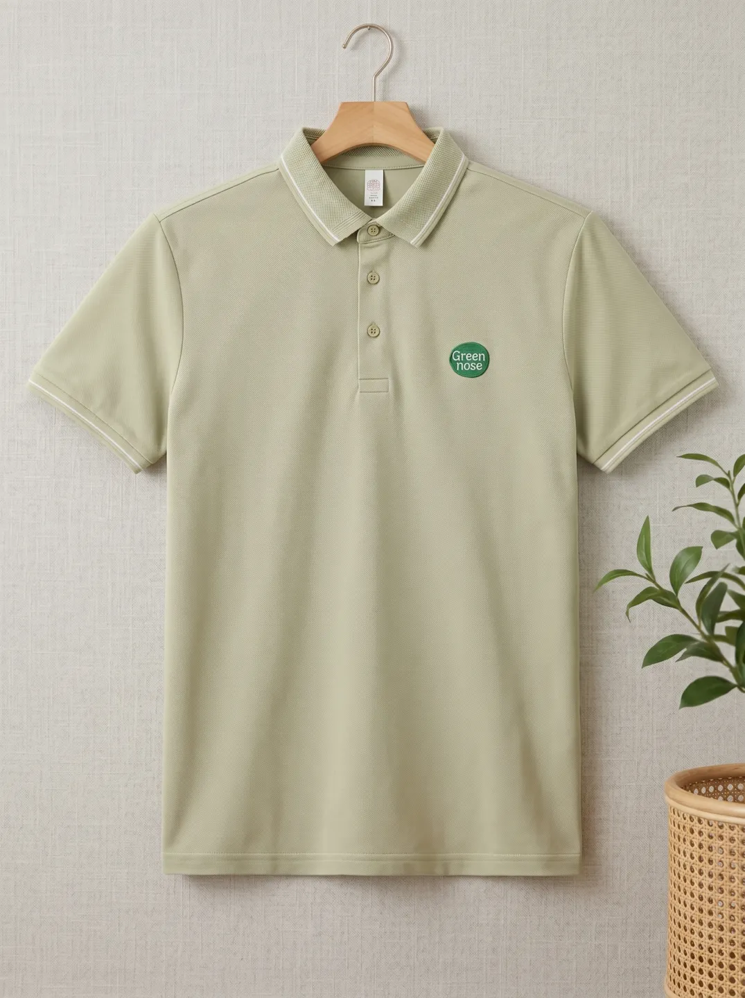 Sage Polo Shirt · Garment overview · PM-C-095 / 1