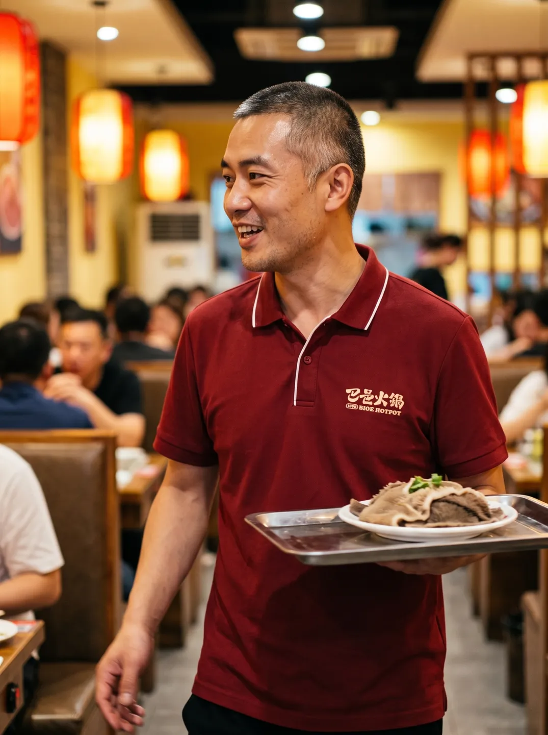 Burgundy Polo Shirt · Styling and setting · PM-C-124 / 6