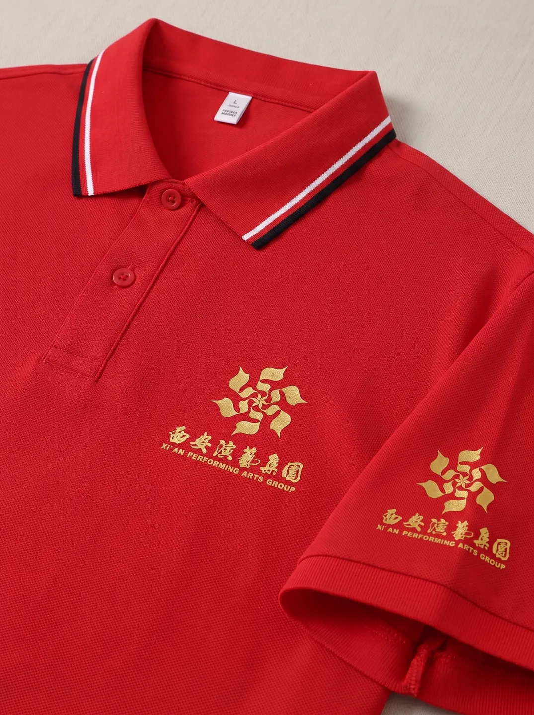 Red Polo Shirt · Logo and design details · PM-C-141 / 3