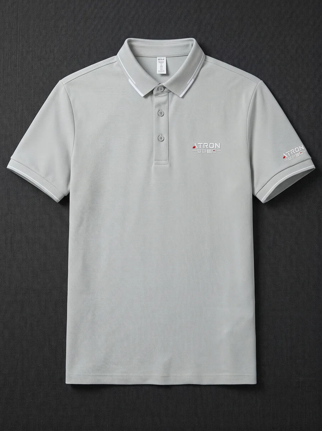 Light Grey Polo Shirt · Garment overview · PM-C-146 / 1