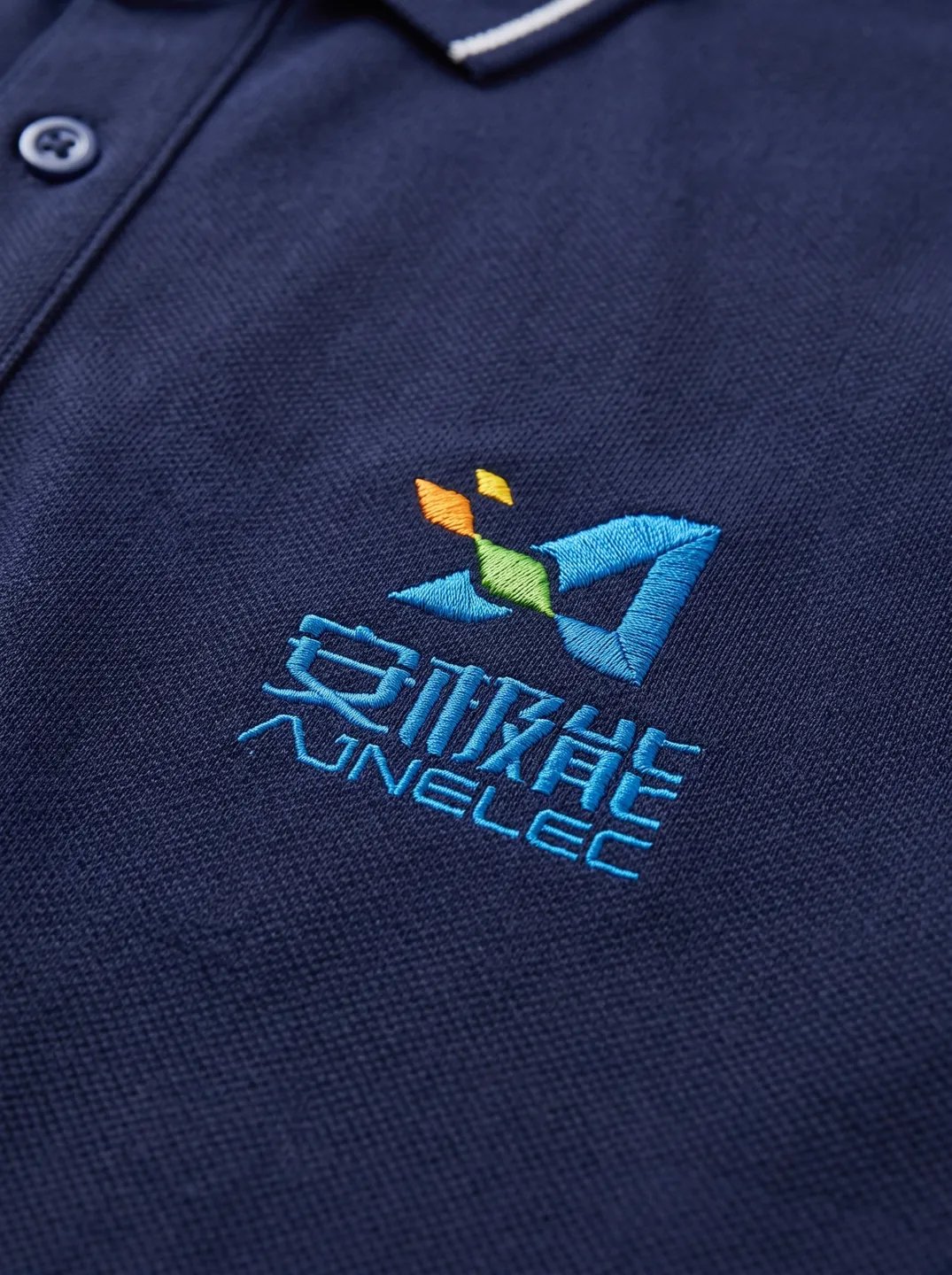 Navy Polo Shirt · Logo and design details · PM-C-150 / 2