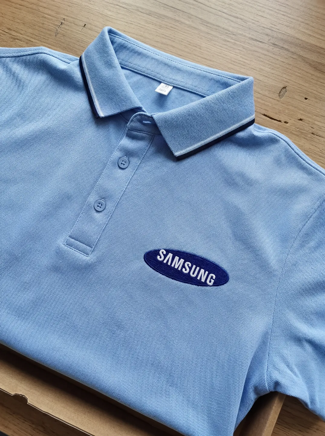 Light Blue Polo Shirt · Garment overview · PM-C-166 / 1