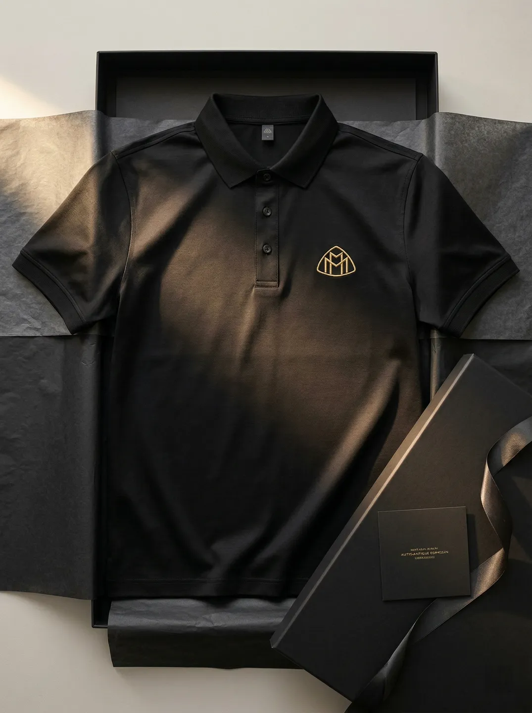 Black Polo Shirt · Garment overview · PM-C-167 / 1