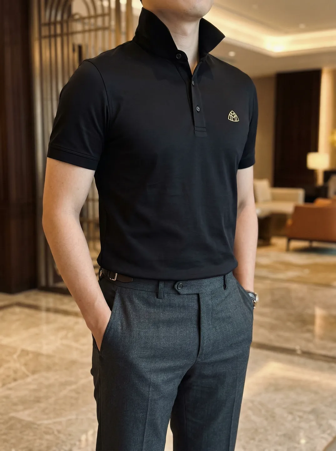 Black Polo Shirt · Styling and setting · PM-C-167 / 6