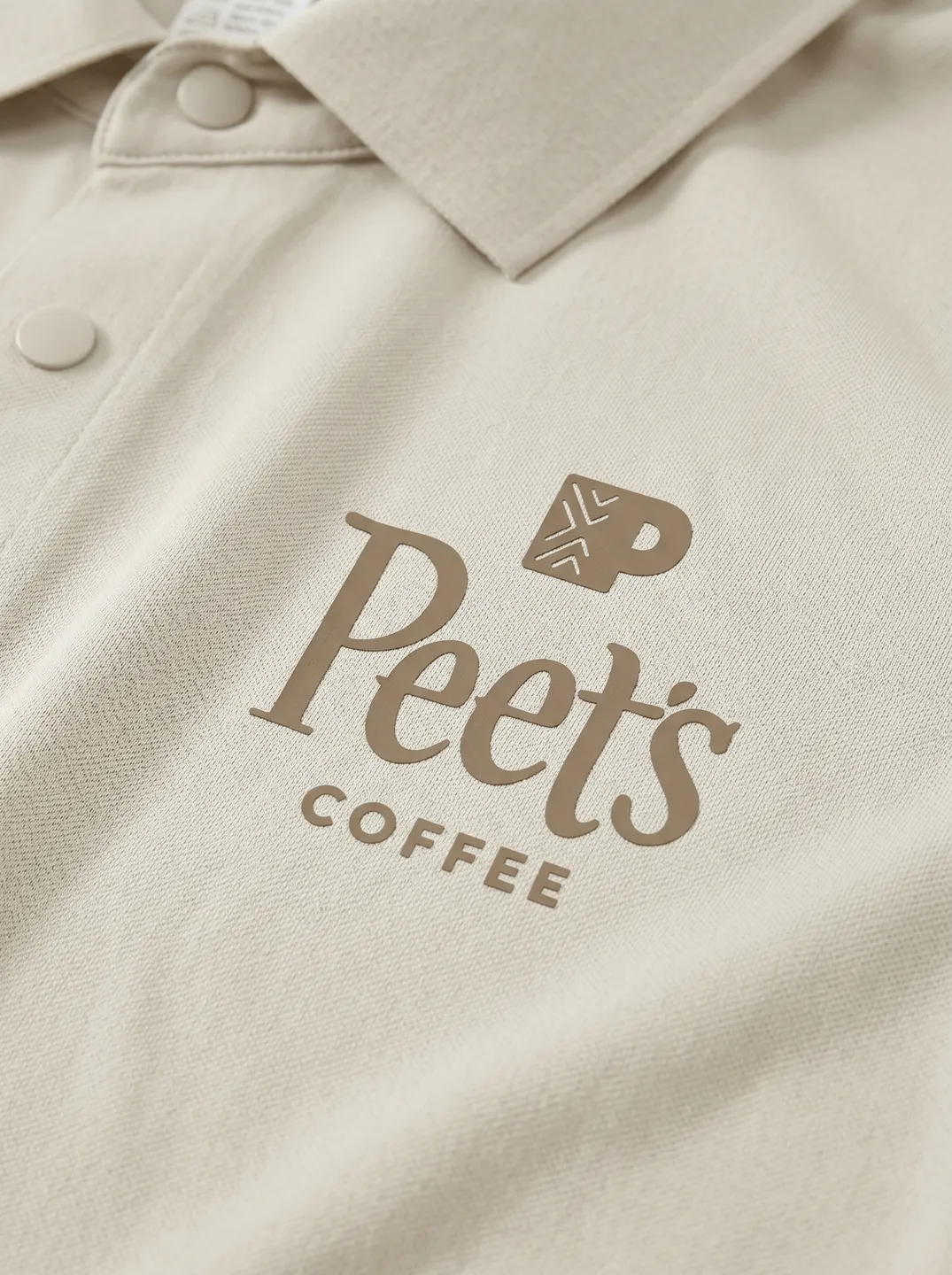 Beige Polo Shirt · Logo and design details · PM-C-197 / 2