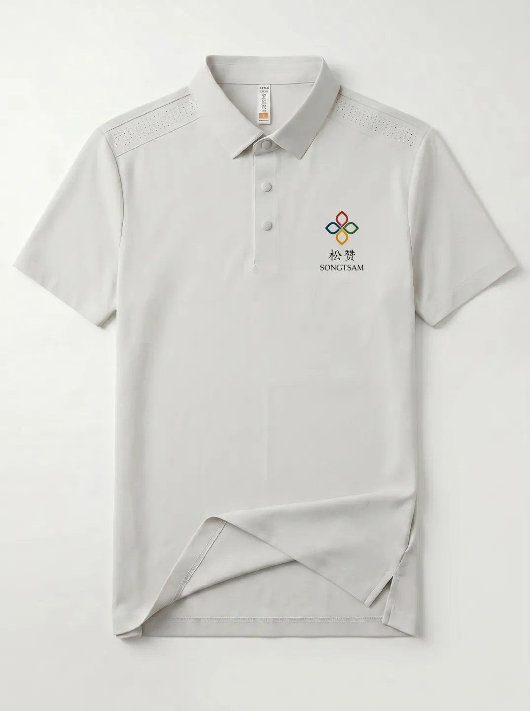 Light Grey Polo Shirt · Garment overview · PM-C-199 / 1