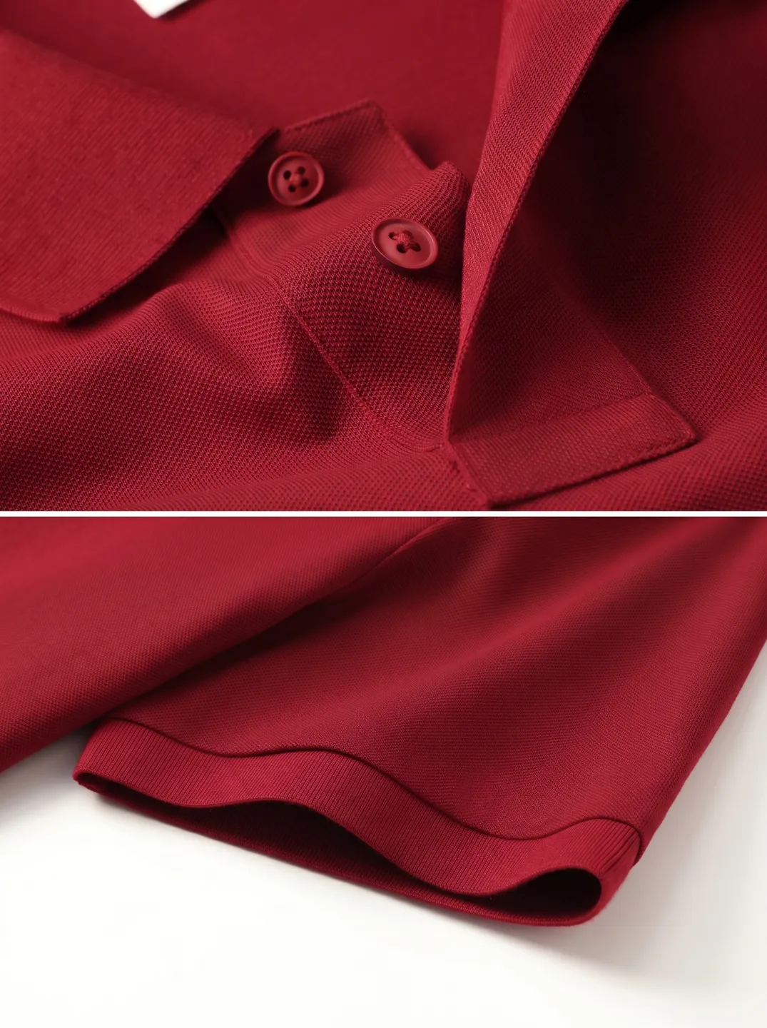 Burgundy Polo Shirt · Logo and design details · PM-C-201 / 4