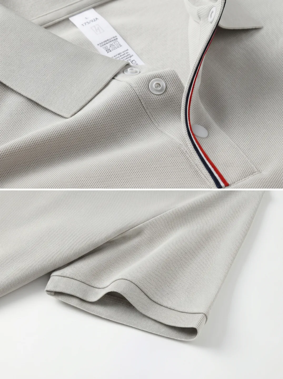 Light Grey Polo Shirt · Logo and design details · PM-C-206 / 4