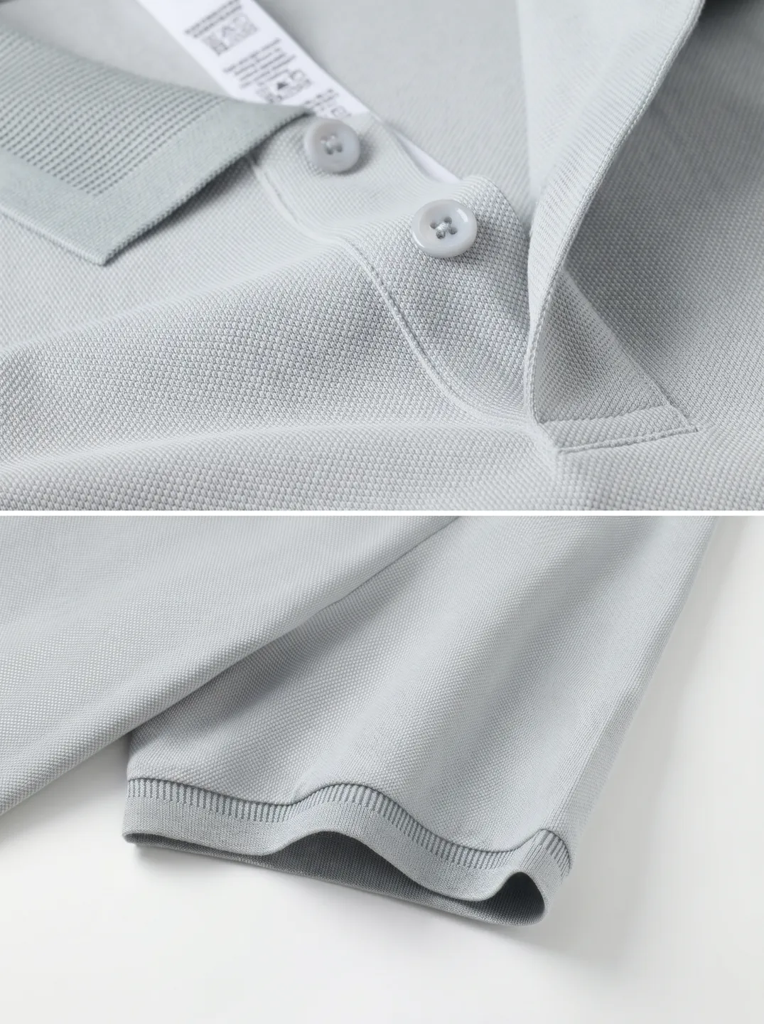 Light Grey Polo Shirt · Logo and design details · PM-C-208 / 4
