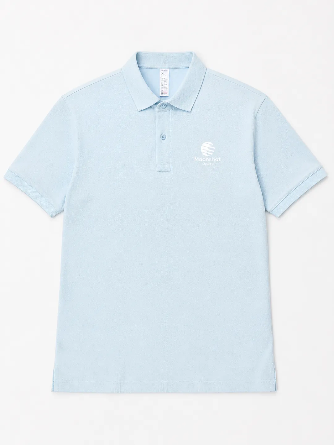 Light Blue Polo Shirt · Garment overview · PM-C-209 / 1