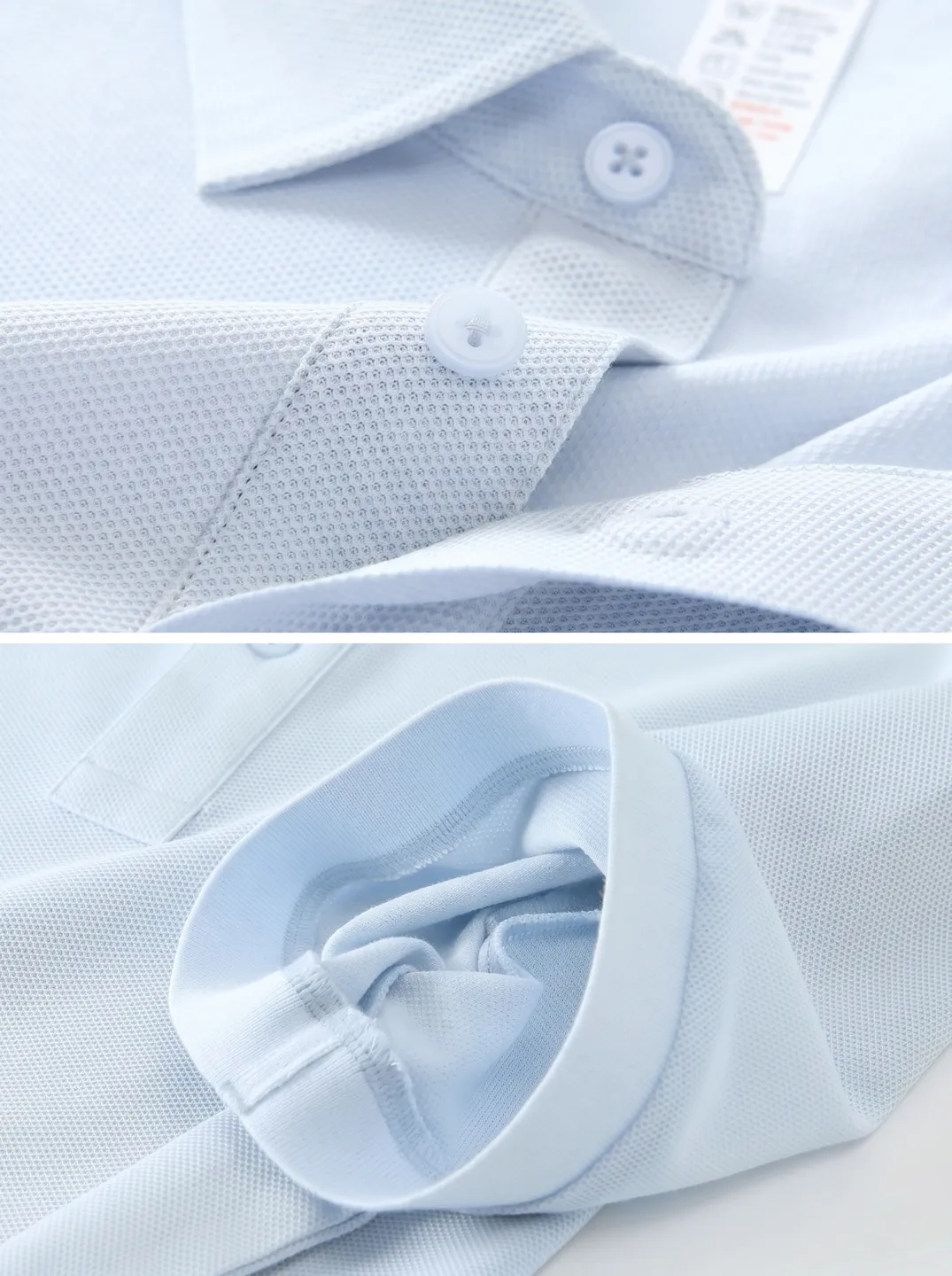 Light Blue Polo Shirt · Logo and design details · PM-C-209 / 4