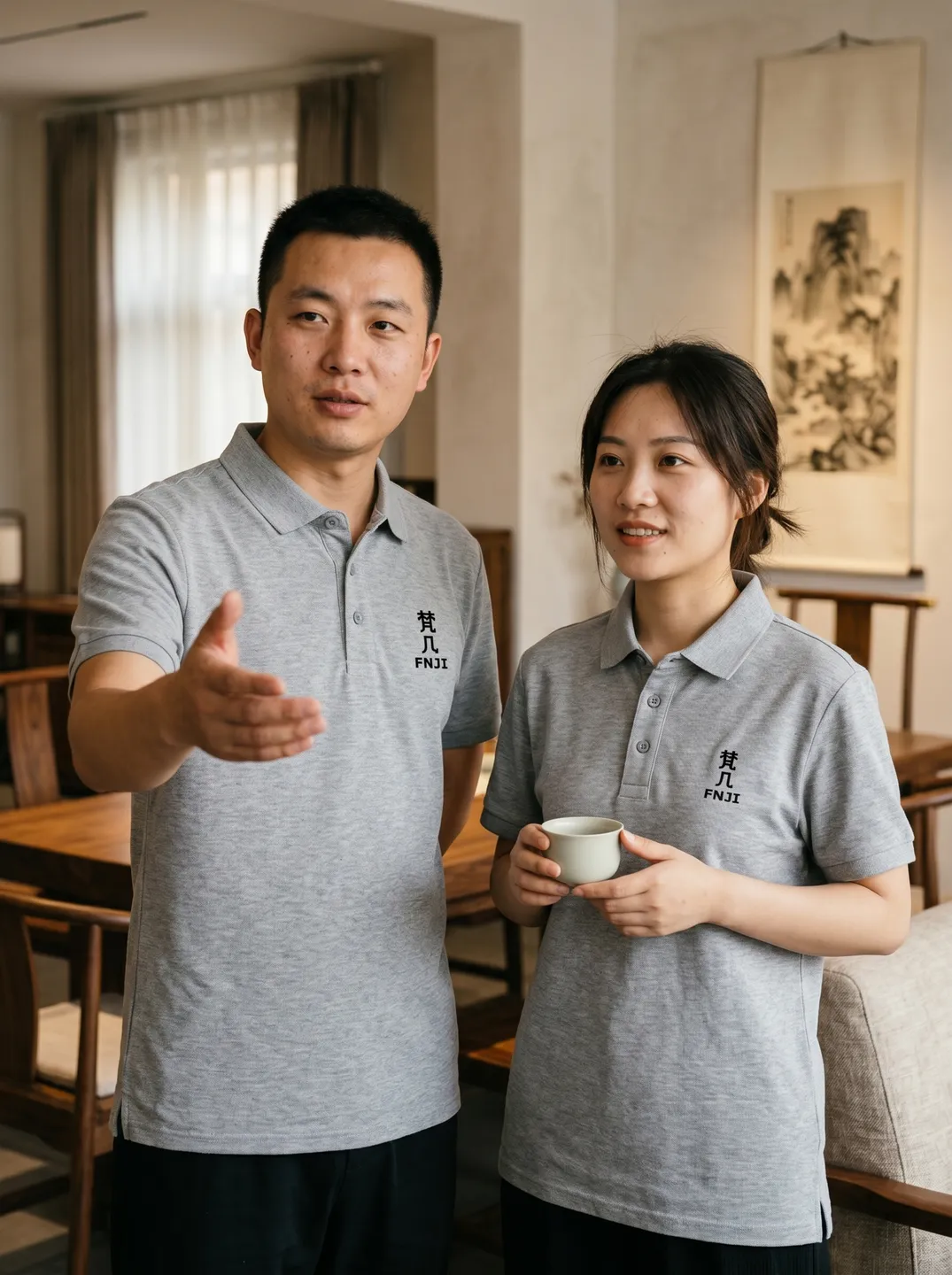 Light Grey Polo Shirt · Styling and setting · PM-C-220 / 8