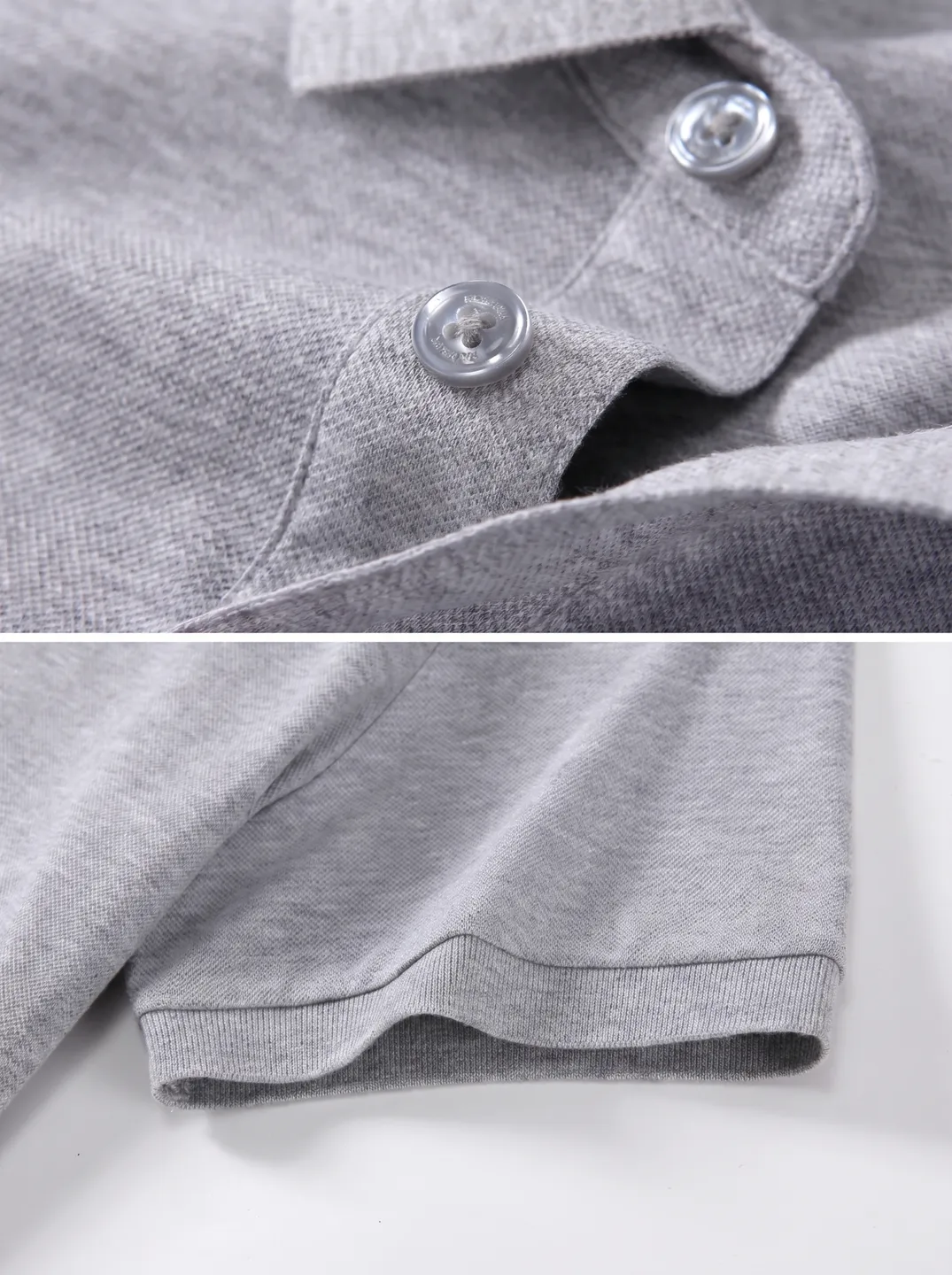 Light Grey Polo Shirt · Logo and design details · PM-C-220 / 4