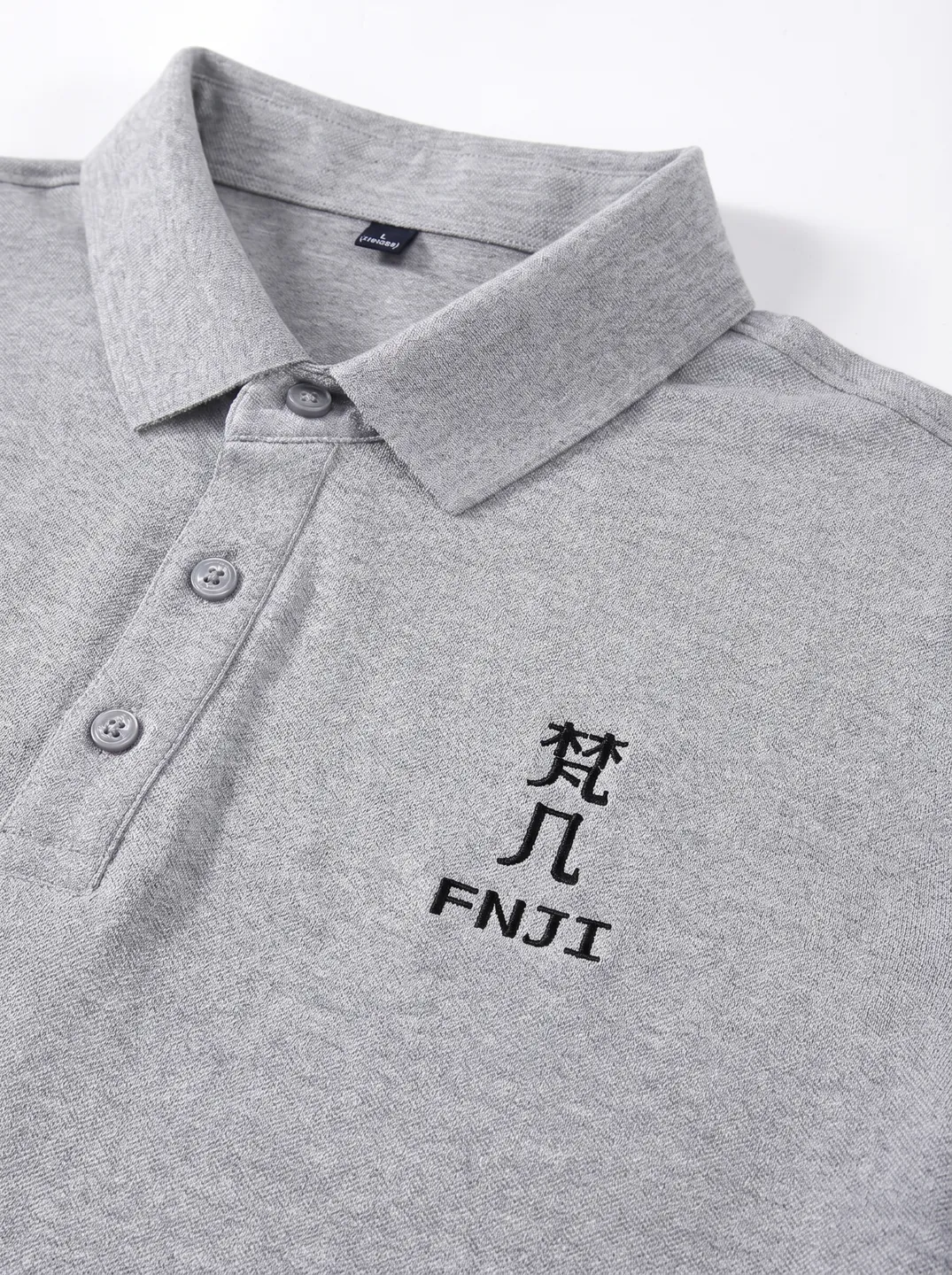 Light Grey Polo Shirt · Logo and design details · PM-C-220 / 3
