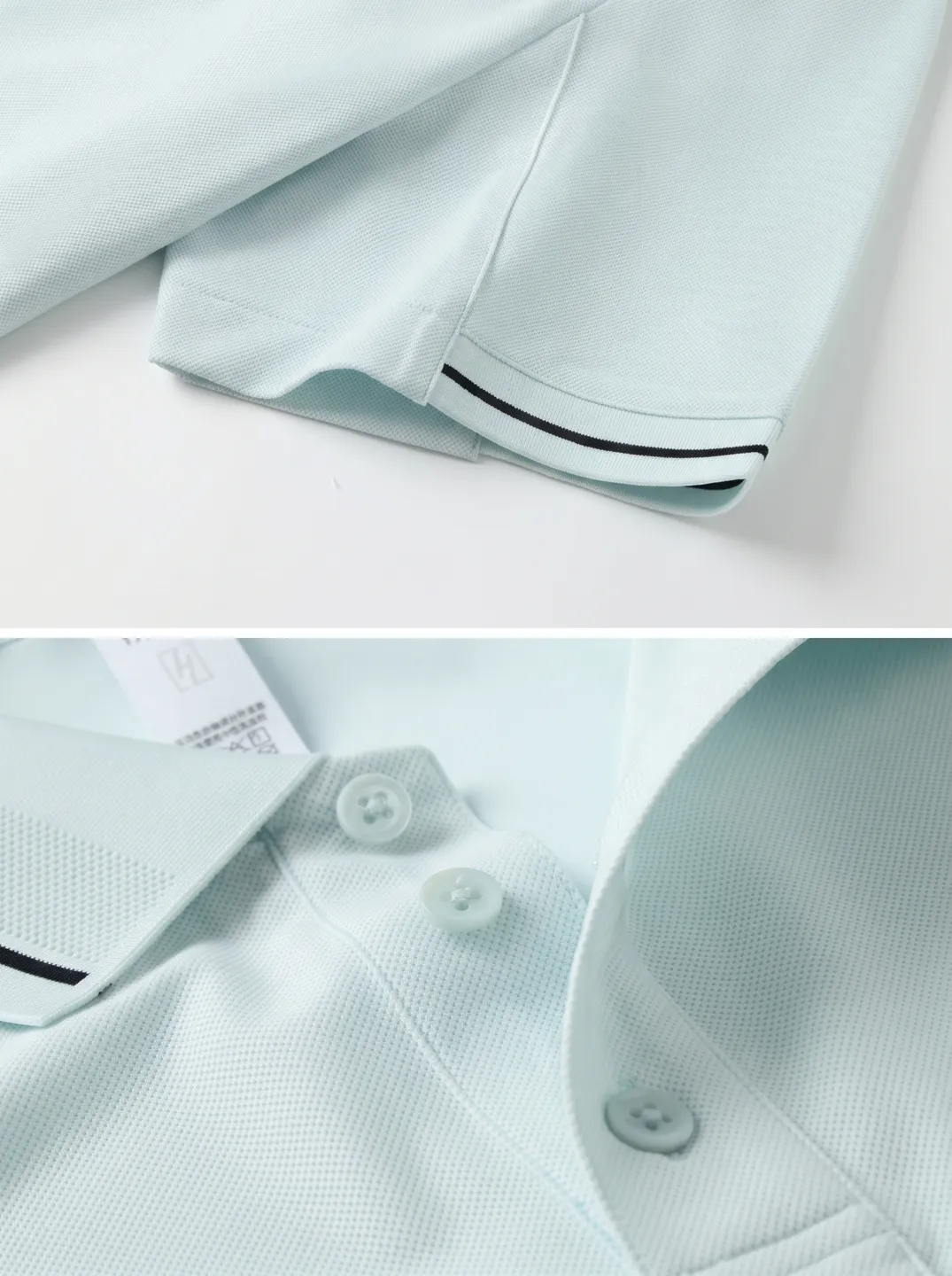 Mint Polo Shirt · Logo and design details · PM-C-222 / 3