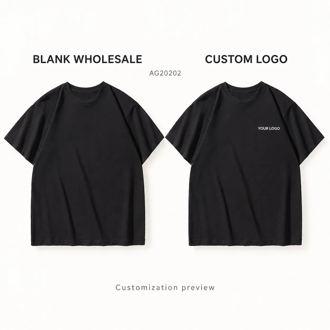 16s Combed Cotton Heavyweight Tee · Logo preview