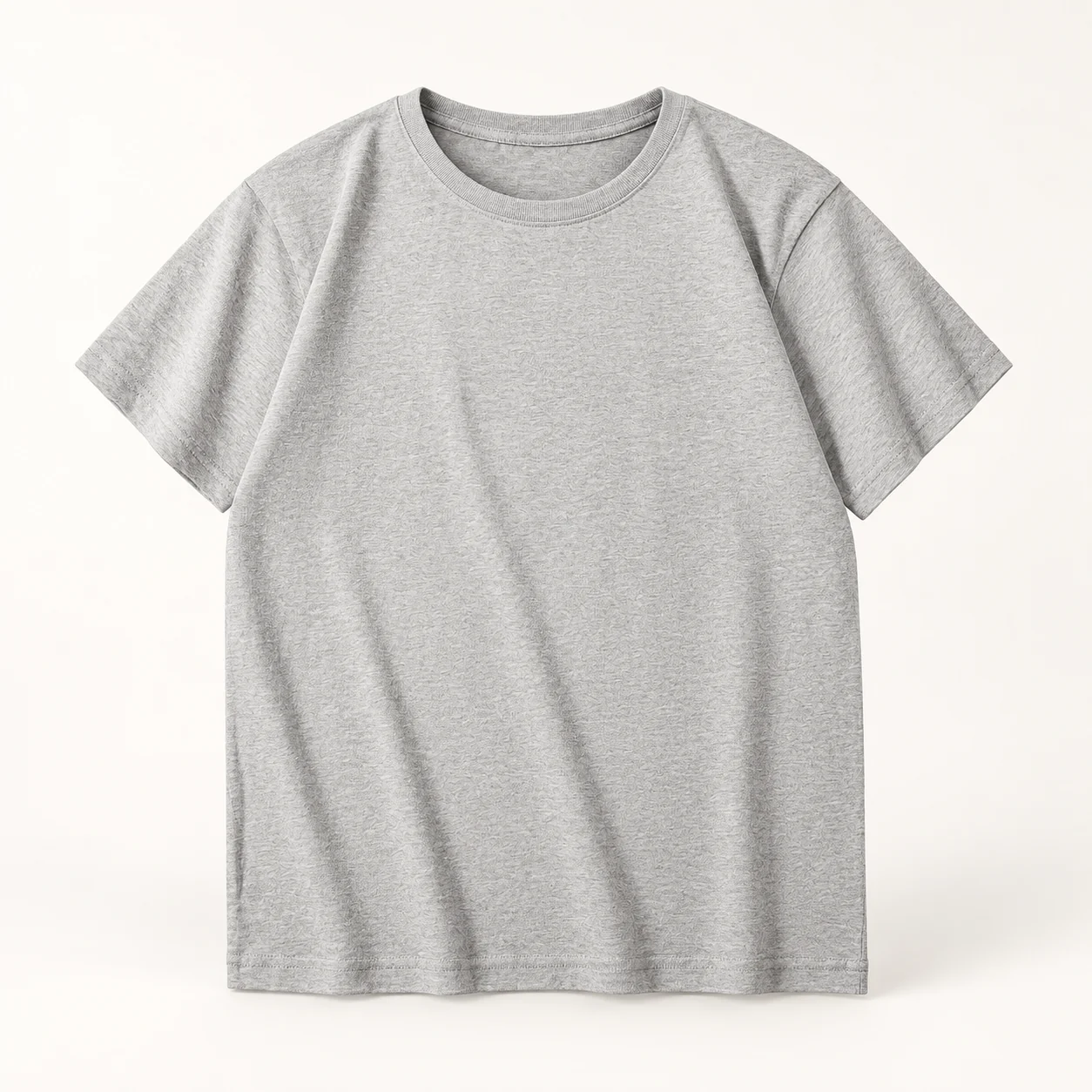 Compact Siro-Spun 100% Cotton Tee — 003 Heather gray — Style view