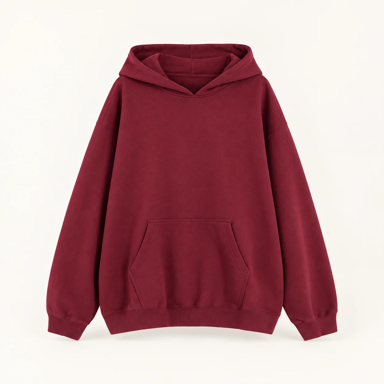 450 g/m² 100% Cotton Pullover Hoodie — 172 Ankara red — Style view