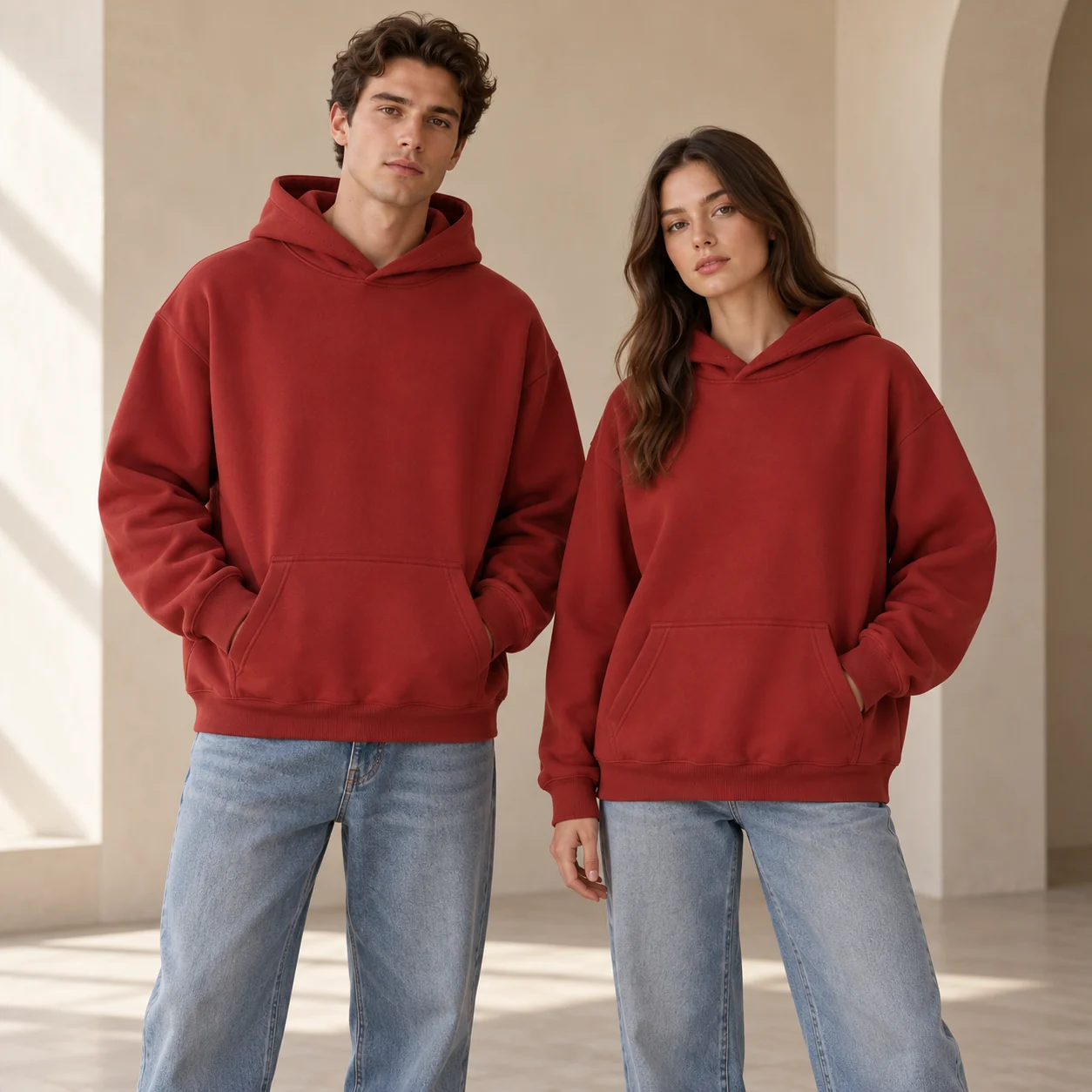 Heavyweight Composite Hoodie · Men & women uniform scene