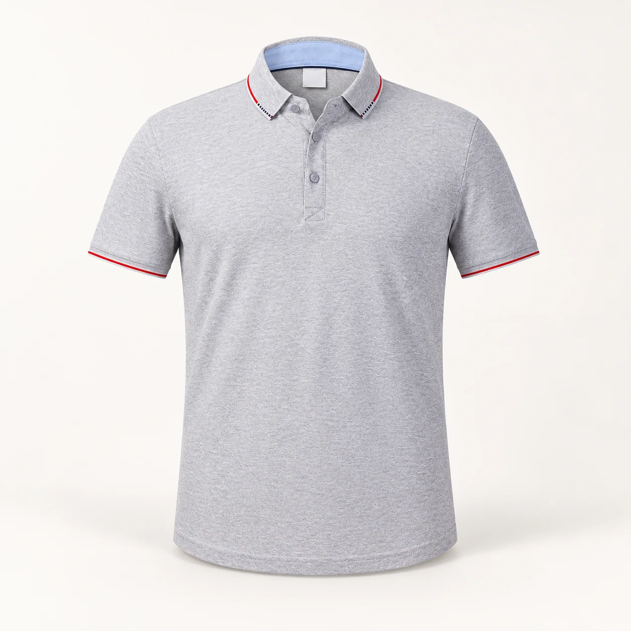 Ice Ion Fiber Polo Shirt — Heather gray — Style view