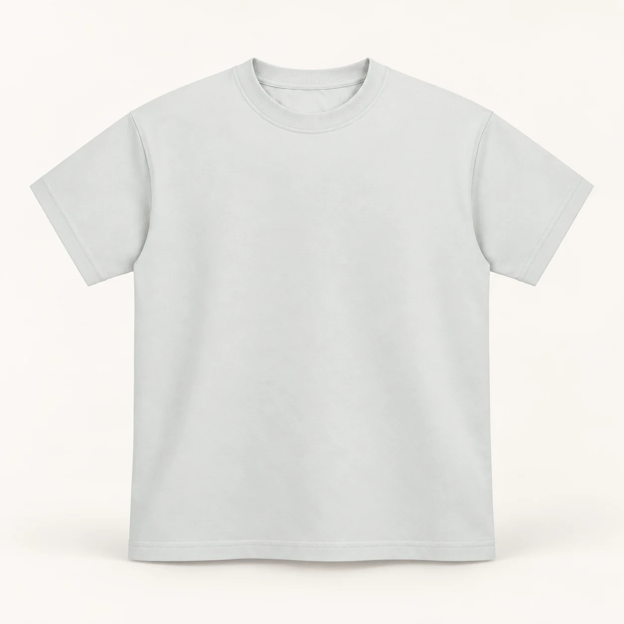 Sorona Cotton-Blend Cooling Crew-Neck Tee — White-gray — Style view