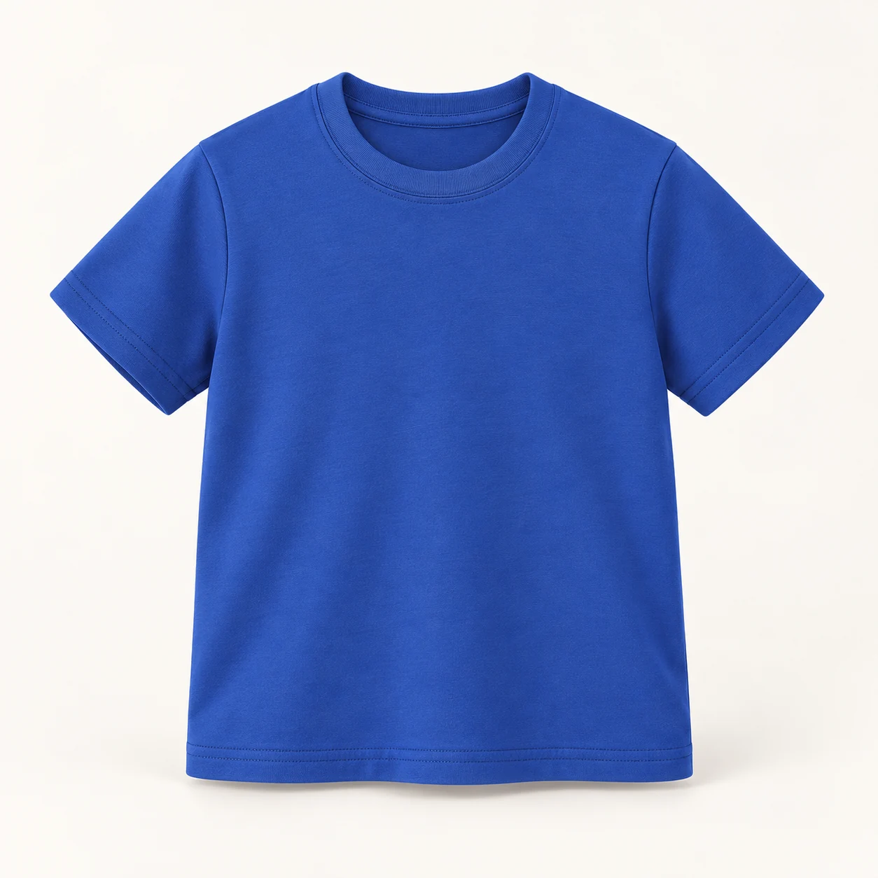 Xinjiang Long-Staple Combed Cotton Kids’ Tee — Royal blue — Style view